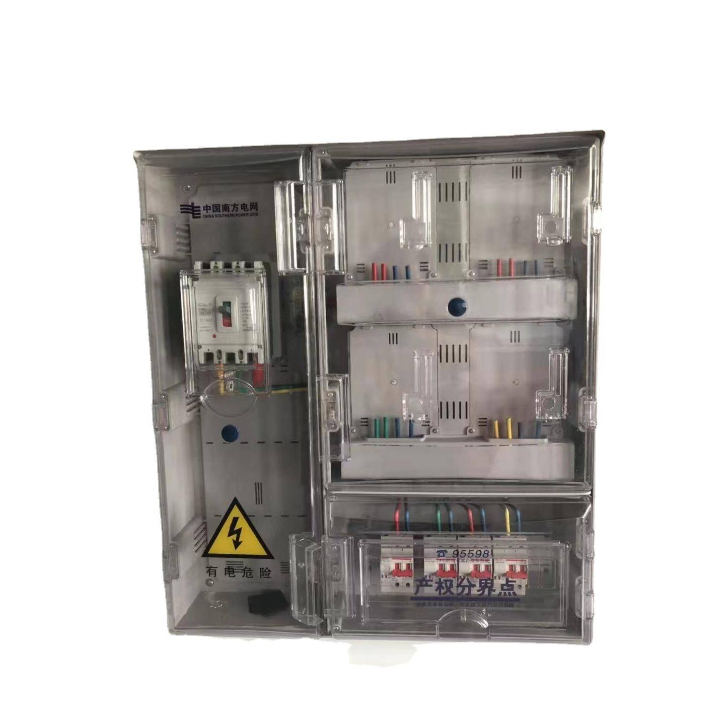 南网三相动力式表箱PC+ABS单相透明电表箱三相互感式动力箱优 - 图0