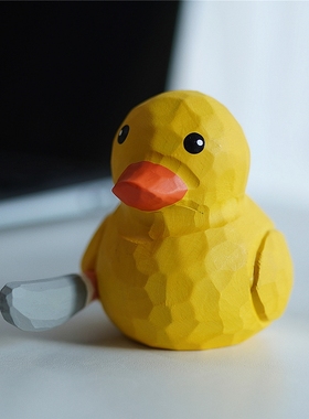 Joe的小作坊/杀掉你鸭搞小木雕桌面摆件创意日怪可爱车载生!礼物