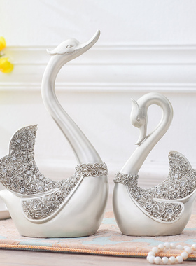 装饰品摆件客厅电视柜卧室一对小摆设结婚礼物送新人桌面家里