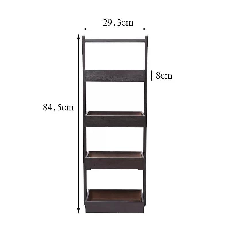 【折扣价】楠竹多层收纳储物架厨房家用卧室床头浴室卫生间多用途 - 图2