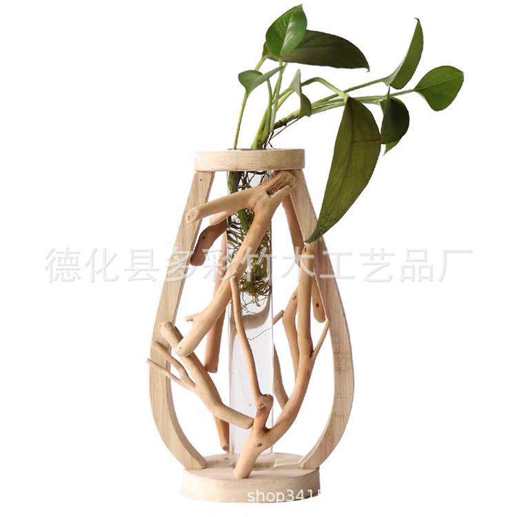 木质手工漂流木水培花器花瓶景观摆件绿植水培试管花器田园小盆栽,淘宝优惠券,粉丝福利购,淘宝优惠卷