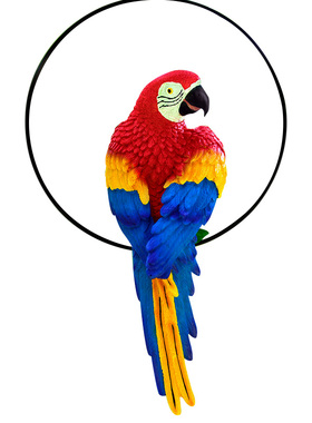 仿真小鸟动件户外玻院花园挂件 庭璃钢雕树脂摆物装饰