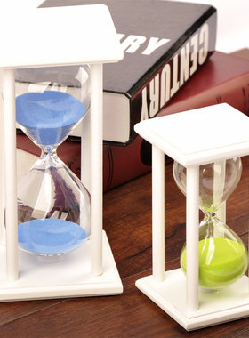 时间沙创计时器儿童防摔5分钟分钟小个礼物时性漏意摆件