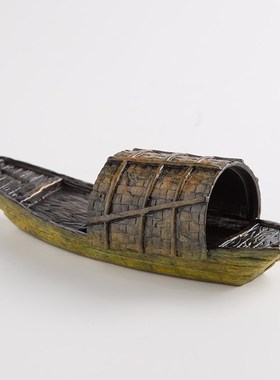 一帆风顺铜船模型乌篷摆件家居装饰品客厅书柜桌面摆设办公桌礼品