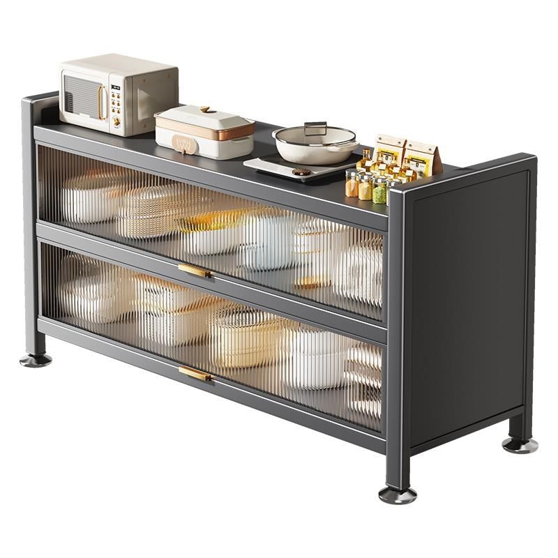 厨房落地多层家用微波炉碗柜餐边柜收纳柜子储物柜,淘宝优惠券,粉丝福利购,淘宝优惠卷