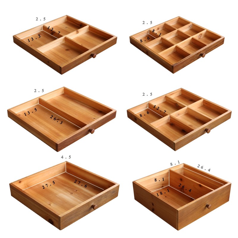叁杉家居书桌整理文具贴纸木质复古分格收纳盒抽屉分隔多层收纳柜,淘宝优惠券,粉丝福利购,淘宝优惠卷