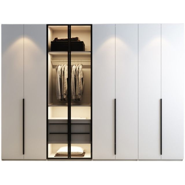 Beijing integrated wardrobe custom-made cloakroom whole house furniture custom-made European style bedroom cabinets sliding door wardrobe