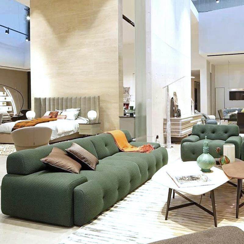 意式极简罗奇堡沙发轻奢设计师网红拉扣沙发小户型三人位布艺沙发,淘宝优惠券,粉丝福利购,淘宝优惠卷