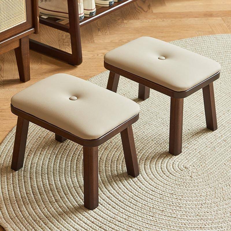 实木小凳子家用小板凳客厅多功能木凳沙发凳垫脚凳软包矮凳换熙唐 - 图0