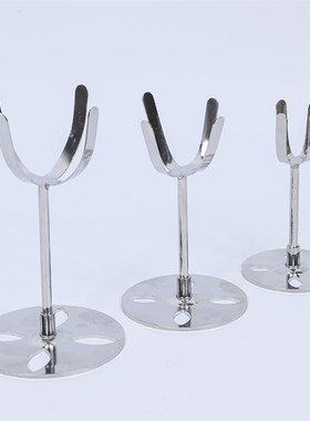 新款水晶球摆件底座小型桌面矿标金属展示固定支架底座