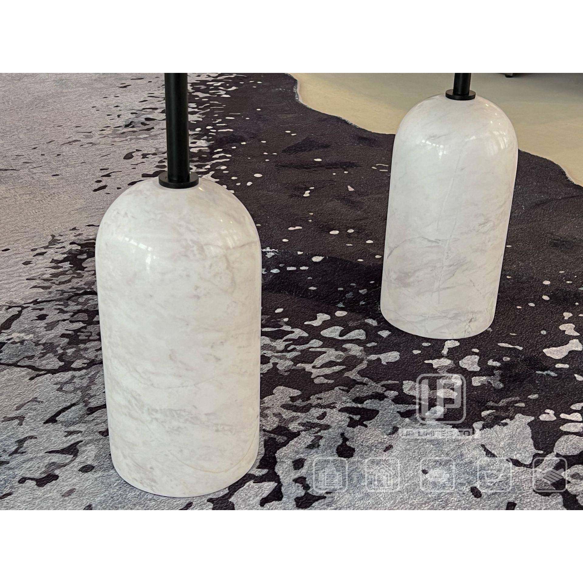 意式极简天然大理石底座实木桌面边几客厅沙发角几卧室床头茶几 - 图3