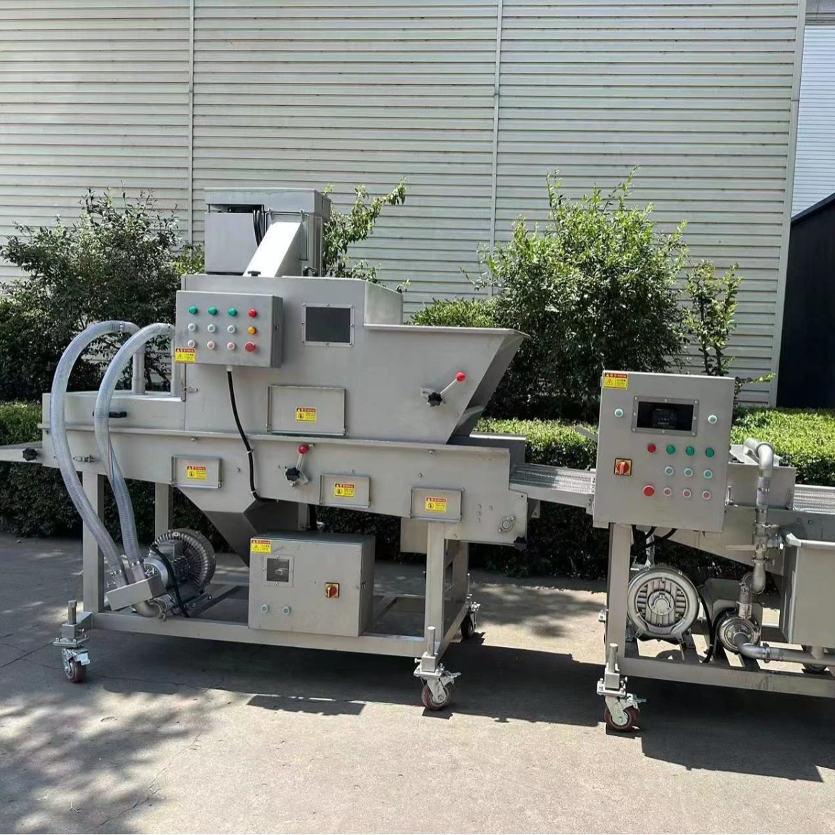 升级款汉堡肉饼裹糠设备 全自动小型蟹肉丸上糠机 鸡柳挂糠机器,淘宝优惠券,粉丝福利购,淘宝优惠卷