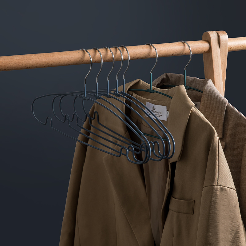 无痕衣架宿舍用学生加粗衣架子挂衣架衣服撑子防滑家用防肩角衣挂 - 图2