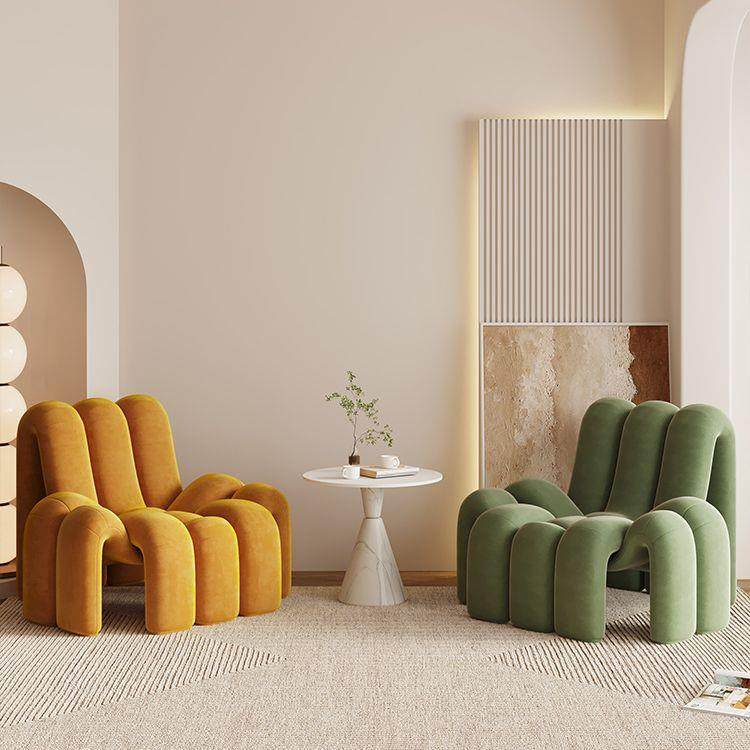 网红创意单人沙发现代简约设计师接待洽谈桌椅美容院民宿休闲单椅,淘宝优惠券,粉丝福利购,淘宝优惠卷