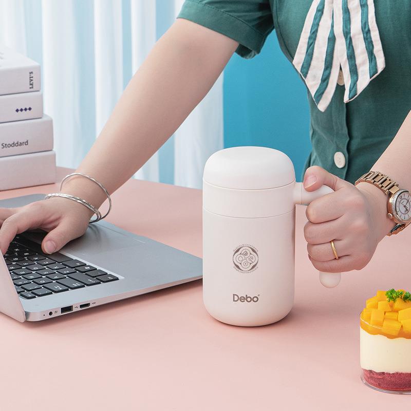 Debo德铂真空手柄保温杯316不锈钢带过滤网泡茶杯460ml保温杯便捷 - 图1