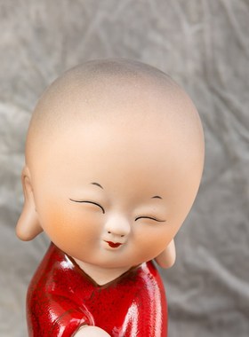 网红可爱摇头淡定小陶瓷创意摆件客厅家居桌面装饰