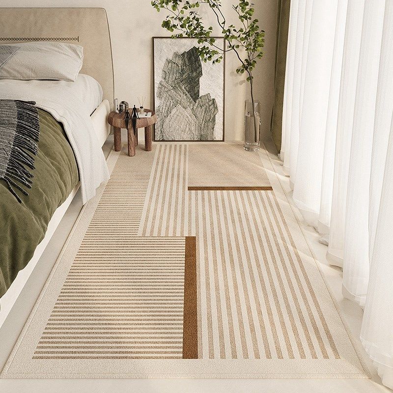 卧室地毯床边毯高级色主卧长条房间轻奢吸水防滑客厅沙发茶几地垫,淘宝优惠券,粉丝福利购,淘宝优惠卷