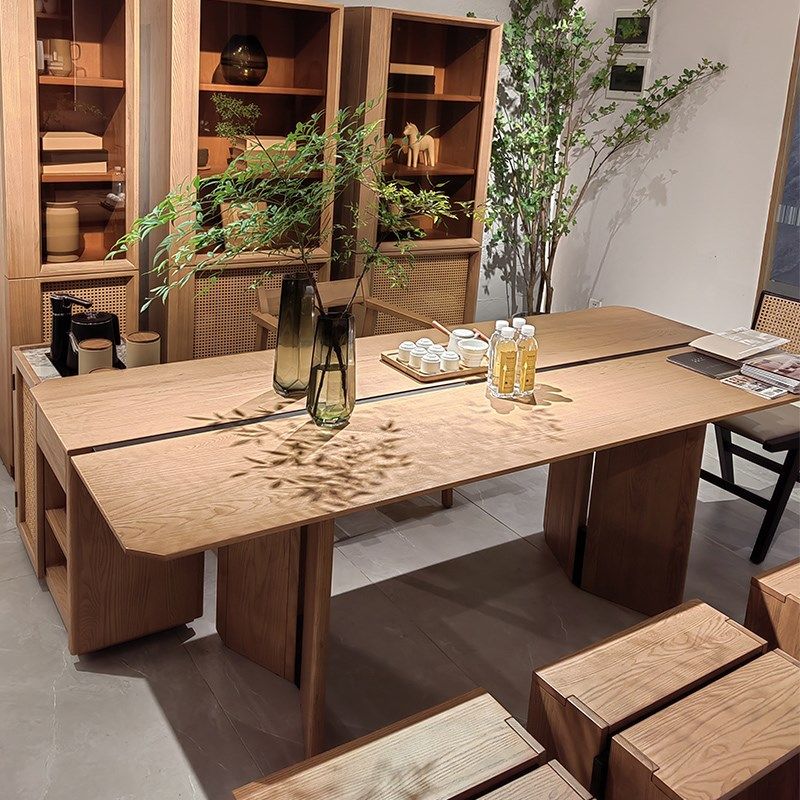 餐桌茶桌一体两用家用全实木日式奶油系茶几餐桌两用二合一书桌,淘宝优惠券,粉丝福利购,淘宝优惠卷