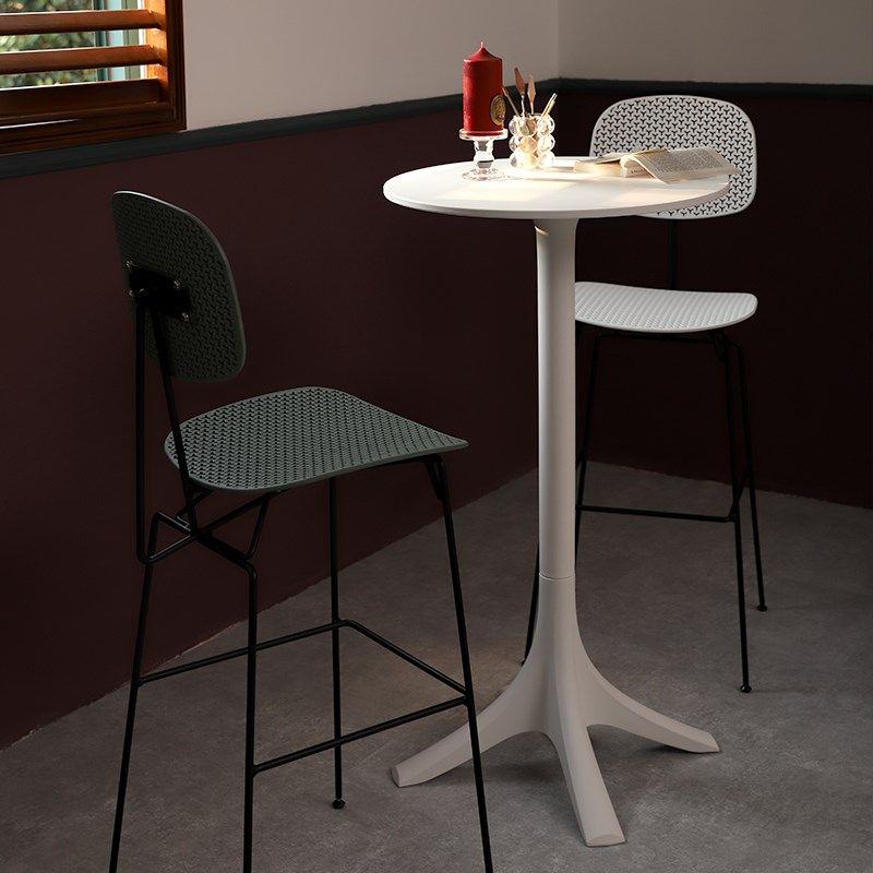 北欧简约家用吧椅现代铁艺高脚椅户外塑料创意吧台椅靠背酒吧凳子,淘宝优惠券,粉丝福利购,淘宝优惠卷