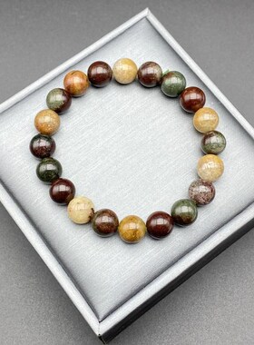 天然四季幽灵手串满盆白红黄绿幽灵手链聚宝彩色水晶民族风女饰品