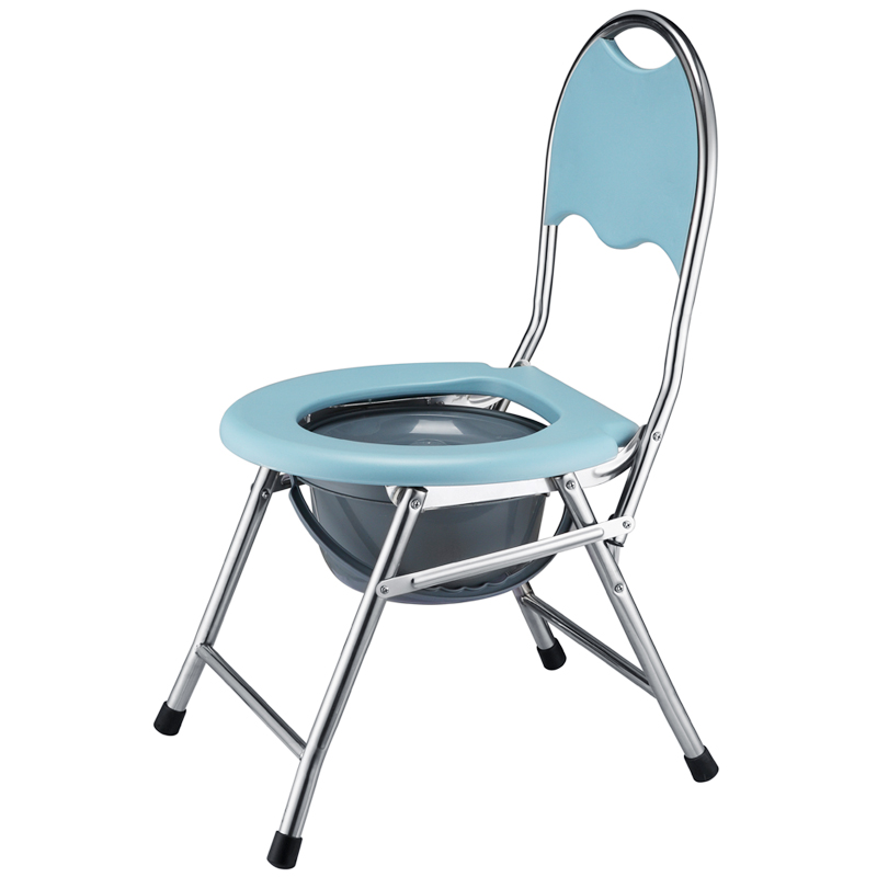老人坐便椅孕妇折叠上厕所老年人移动简易家用大便坐椅 - 图3