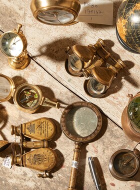 仪公司航海古董收藏户外指南针望远镜地球东英殖民