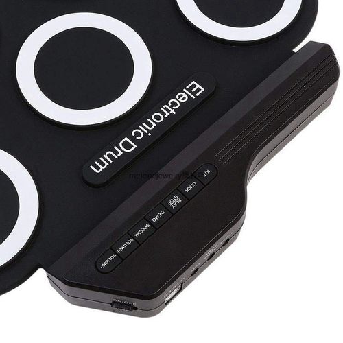 Digital Electronic Roll p Drum Pad Set Kit - Portable Silico - 图3