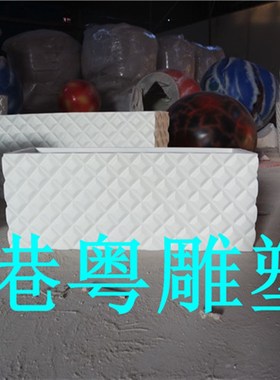 玻璃钢花盆定制商场美陈座椅摆件玻璃钢花钵市政绿化花箱直销