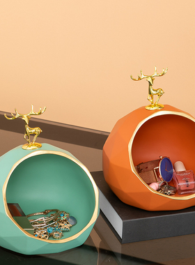 入户门口鞋柜创意玄关放钥匙收纳摆件客厅家居桌面现装饰品