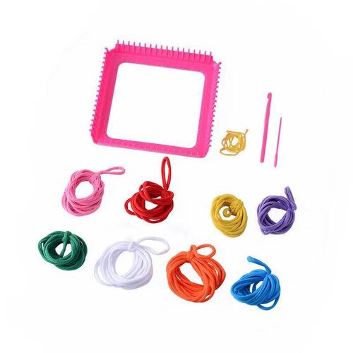 儿童织布编织织 女孩子制工编机机带 彩色绳子Y自手作 - 图2