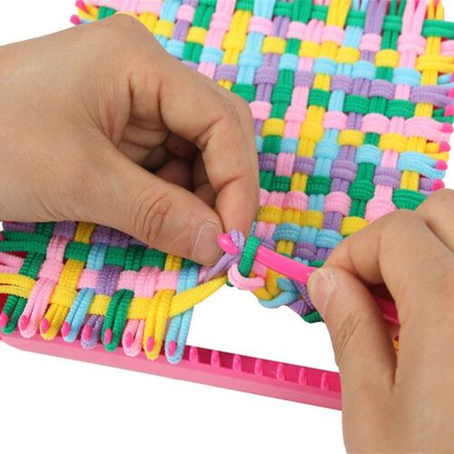 儿童织布编织织 女孩子制工编机机带 彩色绳子Y自手作 - 图0