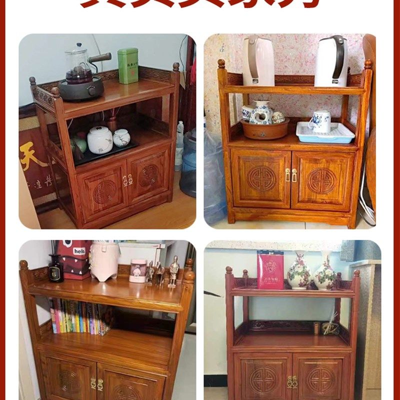 新中式茶柜茶水柜实木小型客厅靠墙储物柜家用办公室茶桌边柜侧柜,淘宝优惠券,粉丝福利购,淘宝优惠卷