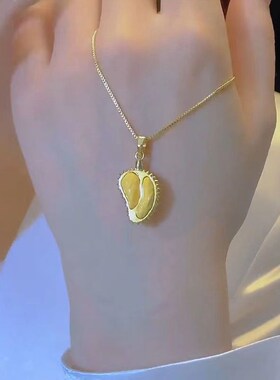 榴莲项链女款2023新款网红爆款高级设计感轻奢小众百搭装饰锁骨链