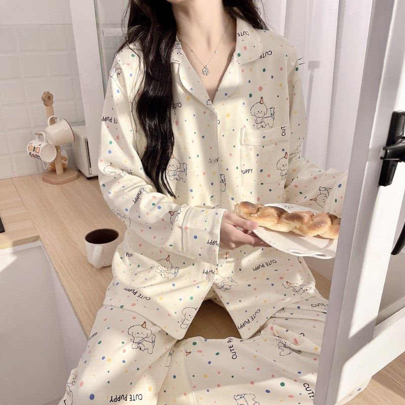 春秋中厚款带胸垫亲肤云感棉月子服产后孕妇哺乳睡衣长袖宽松透气,淘宝优惠券,粉丝福利购,淘宝优惠卷