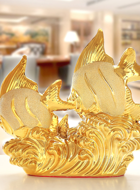 摆件客厅隔断柜装饰品创意家居房间好看金色摆设简约现