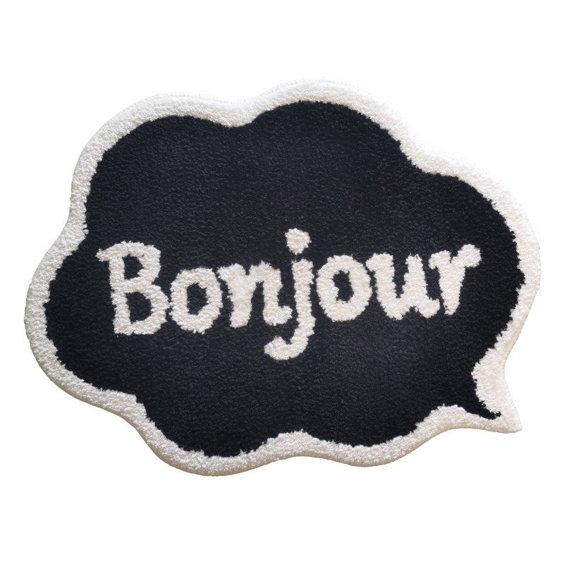 日式浴室吸水防滑地垫卫生间卧室门口脚垫沙发椅子黑白简约脚垫子,淘宝优惠券,粉丝福利购,淘宝优惠卷