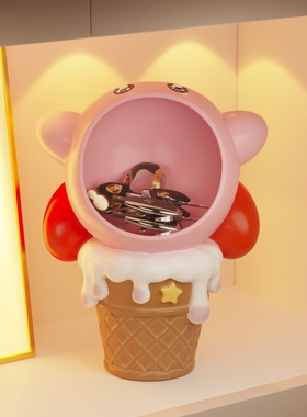 玄之卡比星关品户门口进门放钥匙收纳托盘家居装饰入摆件