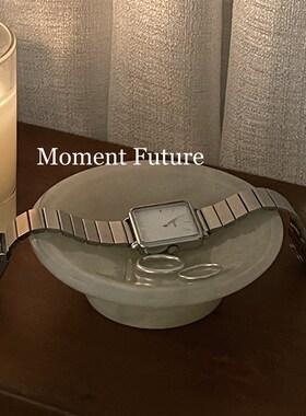 设计玉en Fuu中然o石饰品收纳大理石首饰碟摆件天古风