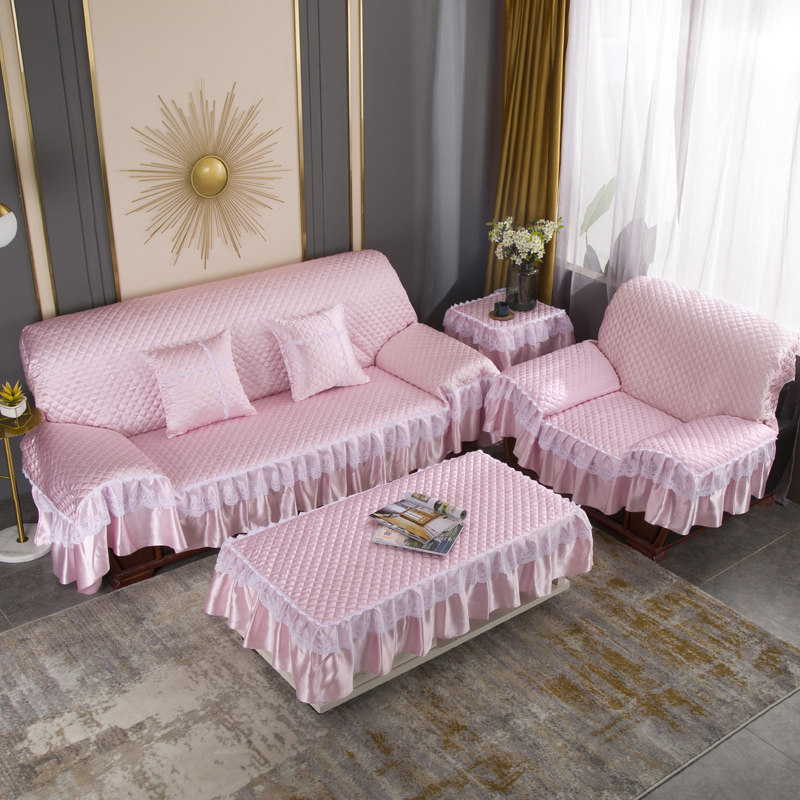 裙边全盖沙发垫四季通用型全沙发巾防滑盖布组合欧式皮沙发套罩,淘宝优惠券,粉丝福利购,淘宝优惠卷