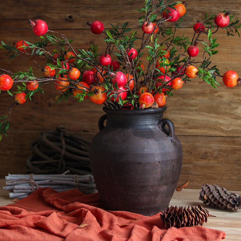 粗陶陶罐多肉花盆花瓶插花花器土陶红陶罐子坛子复古做旧装饰摆件,淘宝优惠券,粉丝福利购,淘宝优惠卷