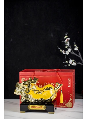 景德镇陶瓷酒瓶5斤装百财如意创意装饰酒坛白菜泡酒坛密封白酒瓶