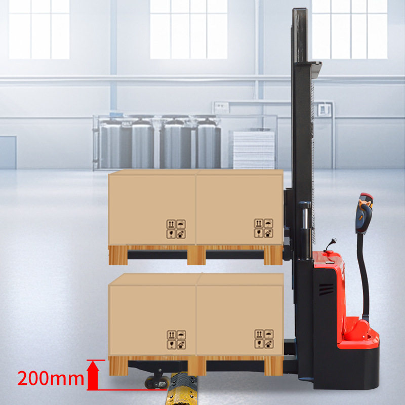 HOULAR牌全电动双起升1.5吨步行式/站驾式堆高车仓储物料堆高车,淘宝优惠券,粉丝福利购,淘宝优惠卷