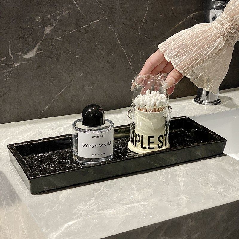 轻奢陶瓷托盘卫生间香薰收纳盘酒店浴室一次性牙膏牙刷置物盘,淘宝优惠券,粉丝福利购,淘宝优惠卷