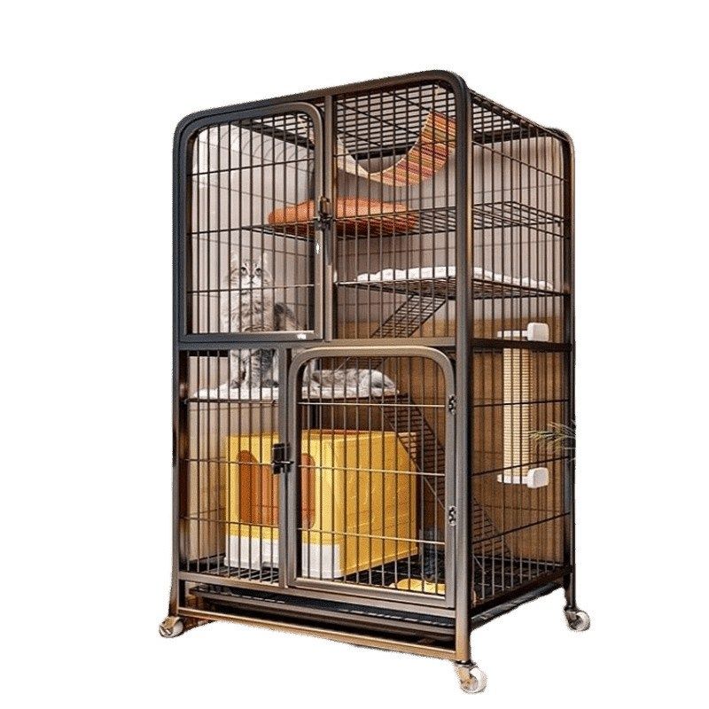 猫笼子家用室内两层猫别墅不占地宠物猫咪房子小户型猫窝猫舍猫,淘宝优惠券,粉丝福利购,淘宝优惠卷