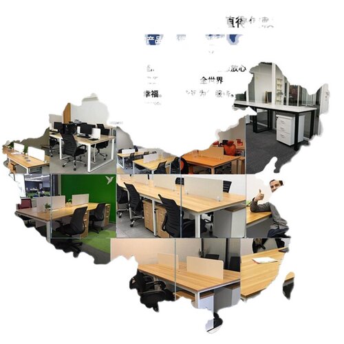 深圳职员办公桌椅位合员约现家具卡位简工组办公桌人 - 图2