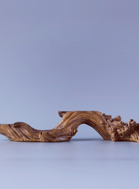 仿真木桩树根底座托架新中式复古风小花艺摆件架子装饰品