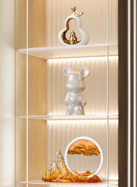 假山流边画摆件小众客厅玄关电沙柜餐视柜装饰品