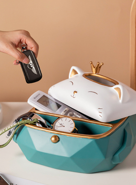 客厅茶几桌面创意装饰用品收纳摆件乔迁新居礼品大气实用搬家礼物