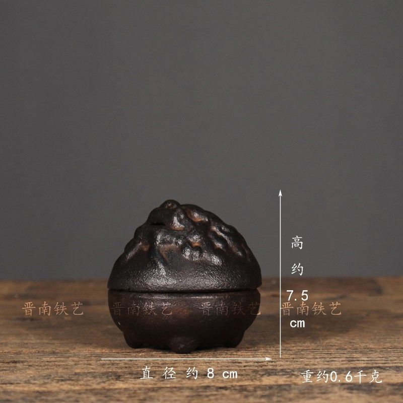 仿古铁器圆形案头貔貅香薰炉室内中式檀香沉香熏摆件,淘宝优惠券,粉丝福利购,淘宝优惠卷