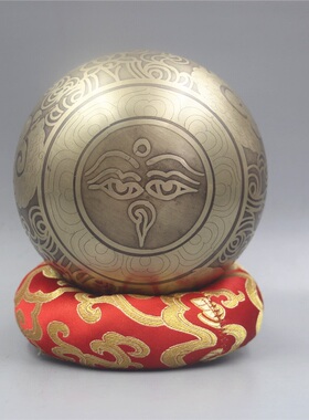 专业颂钵碗音碗手工黄铜瑜伽用品A音磬钵转经佛铜疗摆件